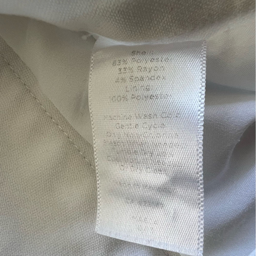 Talbots Heritage Women’s Petite White Cropped Pants Capri Lined Size 8P - Picture 7 of 15